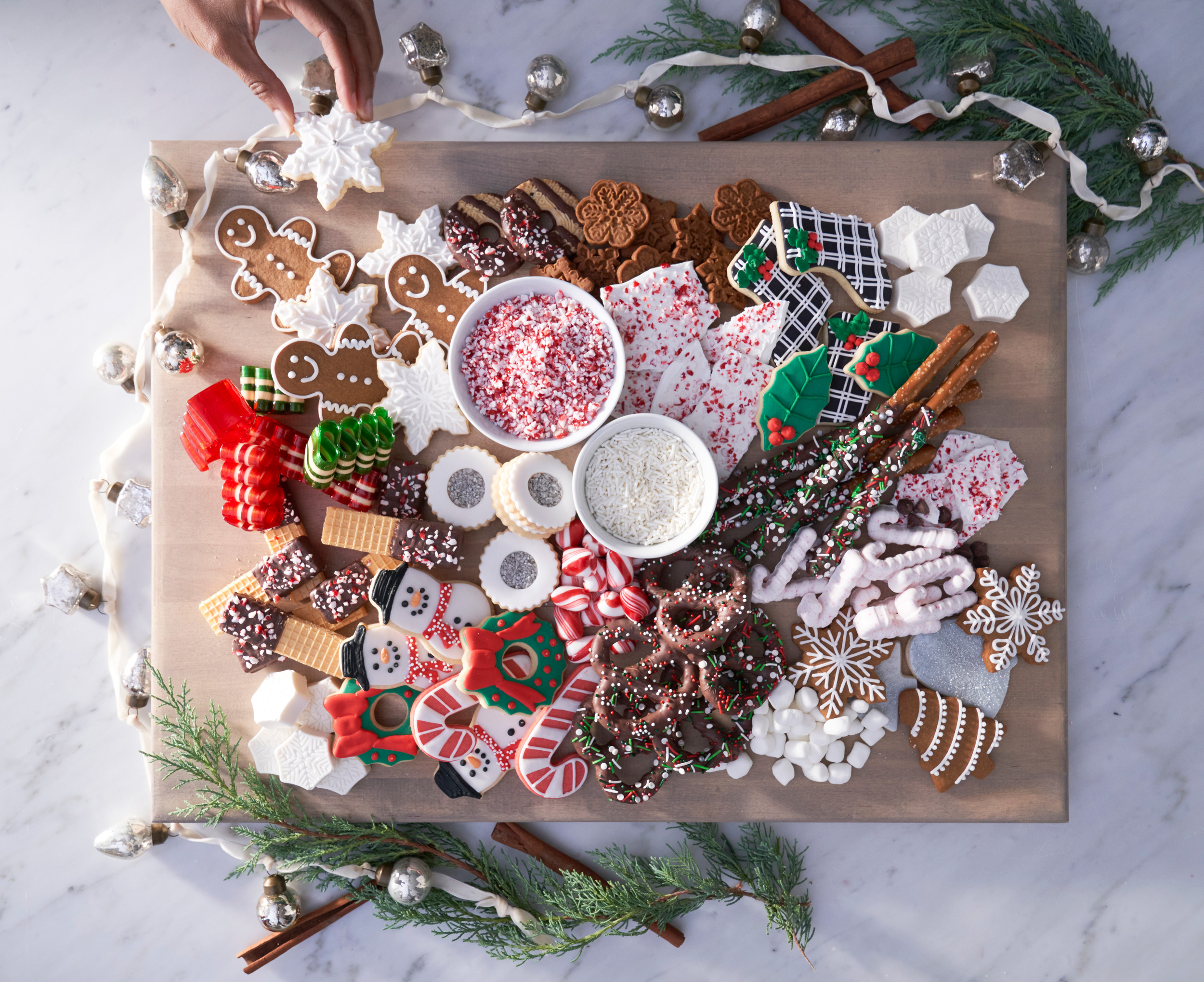 cookie candy sprinkles christmas holiday charcuterie alyssa wernick food stylist styling dallas tx