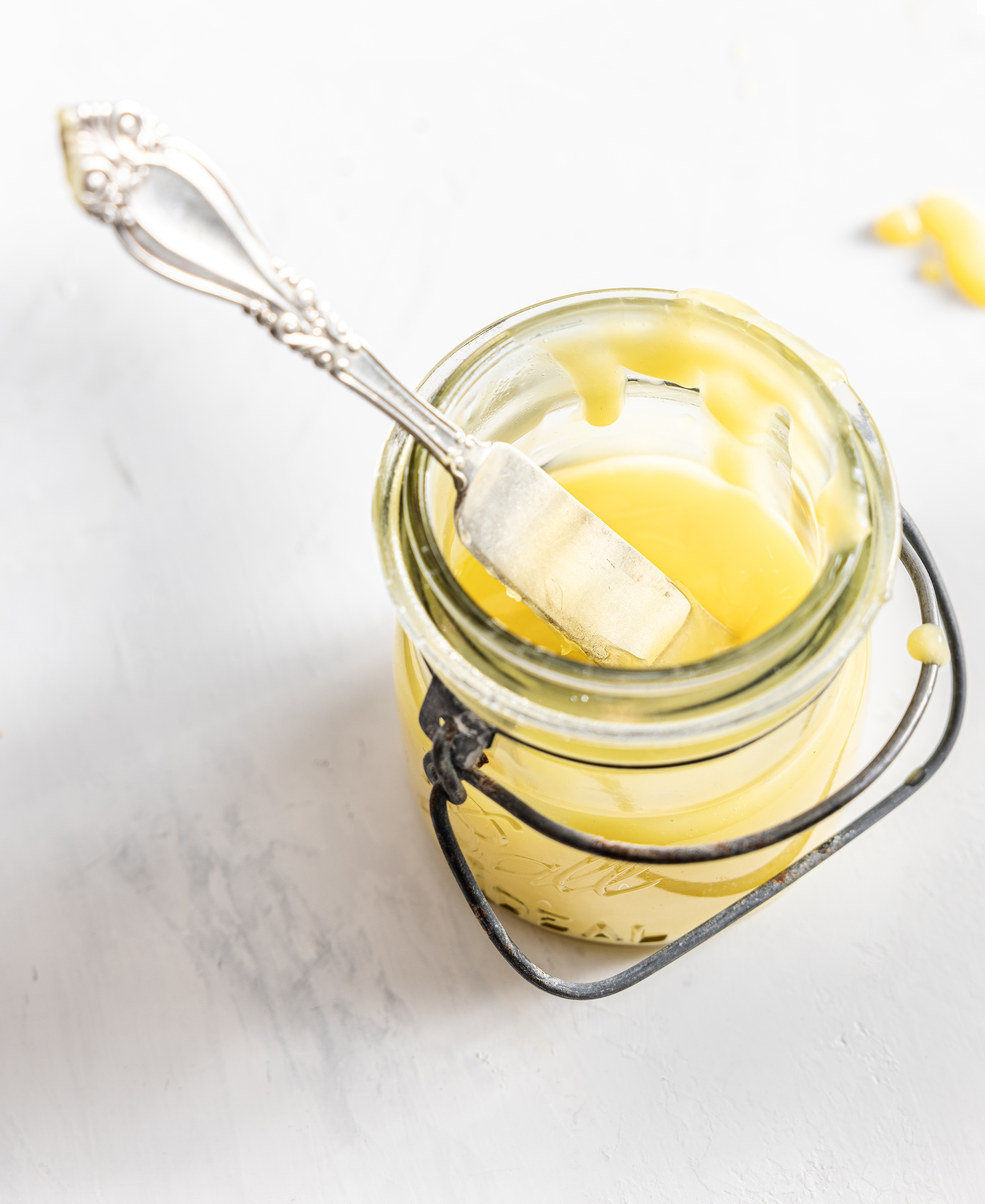 jar of lemon curd with spreader alyssa wernick food stylist styling dallas tx