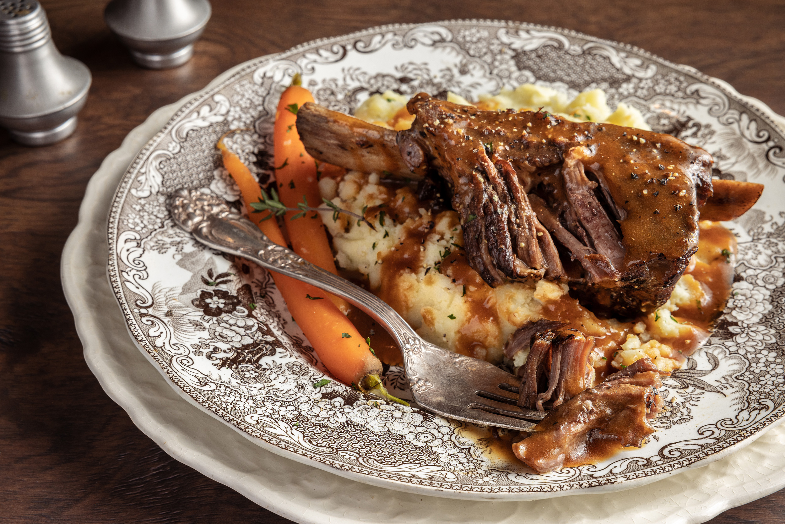 beef short ribs with carrots and potatoes closeup alyssa wernick food stylist styling dallas tx